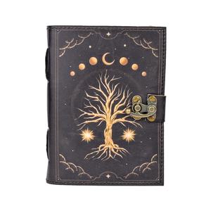 Cuaderno de Cuero Vintage con Impresión UV, Diario, Cuaderno de Bocetos, Árbol de la Vida Brillante con Papel Antiguo, Diario Secreto, Cosido con Hilo - Product Image 3