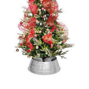 Galvanized Silver Finishing Christmas <b>Tree</b> <b>Collar</b> High Quality Christmas <b>Tree</b> Skirt Christmas <b>Tree</b> Ring & Base Stand - Product Image 6