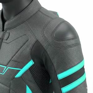 Combinaison de moto en cuir personnalisée OEM, homologuée CE, combinaison de course moto, vente en gros, combinaison de moto avec logo personnalisé, équipement de course moto en cuir - Product Image 6