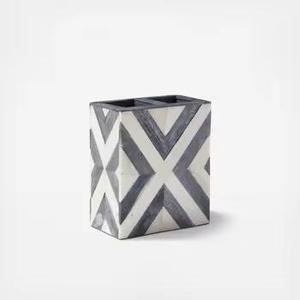 HASAN CRAFT Vase de table moderne écologique en os incrusté, Organisateur de bureau artisanal haut de gamme pour la décoration de bureau - Product Image 4