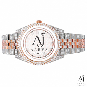 Diamond Inlay Stainless Steel <b>Mechanical</b> <b>Watch</b> 20mm Band 30mm Dial Luxury Fashion Jewelry Style Two Tone Dial - Product Image 3