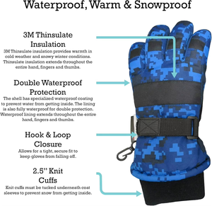 Premium Custom Material <b>Electrical</b> <b>Heated</b> Heli Ski Glove Durable 5 Finger Design Waterproof Drawstring Closure Skiing - Product Image 3