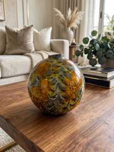 Esfera de Cristal de Apatita Natural Pulida y Grabada con Láser, Piedra Curativa para Decoración del Hogar, Regalo, Colección de Arte - Product Image 1