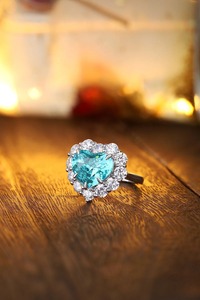 Bague de fiançailles unique en argent 925 avec diamant de laboratoire pour femme, élégante bague solitaire, bijoux de mariage de luxe - Product Image 4