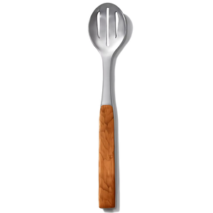 Mango de resina con efecto de grano de madera, cuchara ranurada de acero inoxidable, servidor de comida de Buffet Premium, herramienta elegante, superventas, recién llegado - Product Image 1