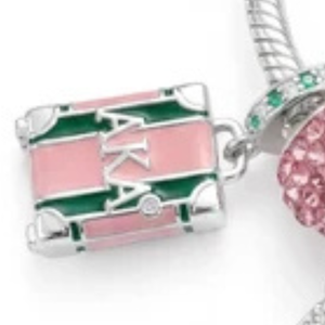 Colgante de Plata de Ley con Forma de Torre Eiffel, con Pedrería Rosa y Verde, Compatible con Pulseras <span class=keywords><strong>Pandora</strong></span> para Mujer - Product Image 4