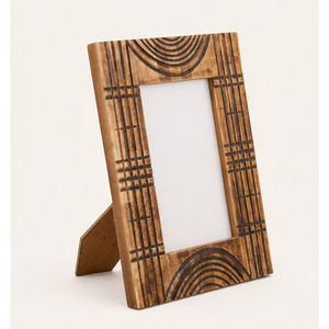 Handcrafted Geometric Carved Wood Photo <b>Frame</b> <b>Vintage</b> Antique Finish Tabletop <b>Picture</b> <b>Frame</b> Wholesale Home Decor Manufacturer - Product Image 1