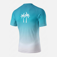 Maillot de bain Rash Guard UPF 50+ à manches courtes, séchage rapide, protection solaire, vente en gros
