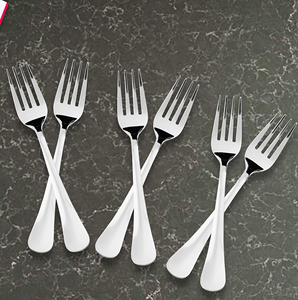 Juego de tenedores para fruta de acero inoxidable de alta calidad, tenedores plateados para el hogar, tenedores para pastel y postre, juego de seis piezas. - Product Image 6