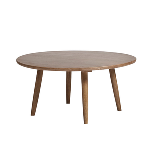 Mesa de centro redonda de madera de teca en oferta, con estilo moderno para uso en exteriores, resistente a la intemperie. - Product Image 6