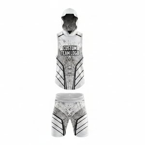 7v7 Uniform Crew Neck <b>Athletic</b> Shirt Supplier Custom 7v7 Uniform Full Print Jersey Factory 7v7 Uniform Elastic Waist Shorts - Product Image 3