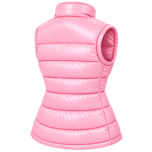Chaleco Acolchado de Nailon Personalizado para Mujer, Chaqueta sin Mangas, Estilo Moderno, para Invierno - Product Image 4