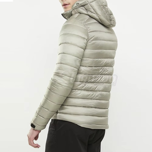 Custom Style <b>Men's</b> 100% Polyester Waterproof Windproof Puffer <b>Jacket</b> Stand Collar Long Sleeves Winter Coat Plain Dyed - Product Image 2