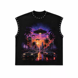 Camiseta Personalizada OEM con Logotipo Frontal |   Poliéster/Algodón |   Camiseta sin mangas unisex de corte regular |   Tela Oxford Suave, Transpirable y Cómoda - Product Image 1