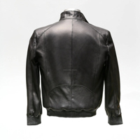 Blouson aviateur en cuir de vachette pour homme, personnalisé, coupe-vent, imperméable, avec un design tendance
