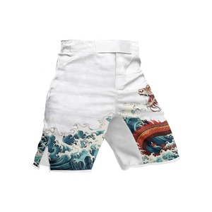 Custom Designed Quick Drying Sublimation MMA Shorts <b>for</b> Fighting & Training Martial Arts Combat Wear BJJ & MMA Fight Shorts - Product Image 3
