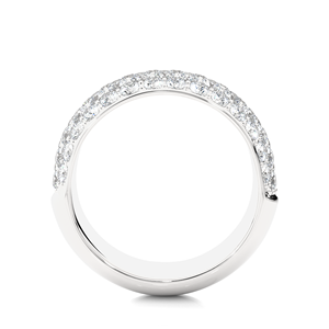 Bague en diamant cultivé en laboratoire certifiée IGI et pureté VVS, or 18 carats, diamant rond de 1,88 carat en 58 pierres de diamant - Product Image 4