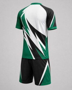 Conjunto de Uniforme de Fútbol Personalizado para Hombre, Equipación Deportiva Transpirable de Secado Rápido con Rayas Rosas y Negras, Uniforme de Fútbol OEM ODM - Product Image 2