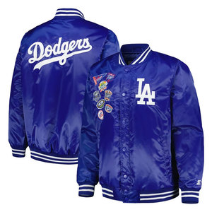 Veste de baseball universitaire rose en satin, style bomber, qualité supérieure, vêtement décontracté haut de gamme pour hommes et femmes - Product Image 6