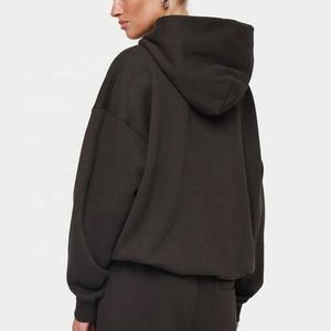 Sweat à capuche unisexe oversize d'hiver personnalisé en molleton 100 % coton avec motif AND1, délavé et brodé - Product Image 2