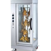 Four à rôtir électrique professionnel en acier inoxydable pour poulet, canard, poisson et viande.