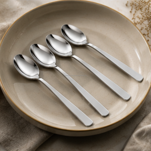 Cuillère à dîner en acier inoxydable finition luxe, surface miroir anti-rayures, France, vente en gros, fournitures pour la restauration hôtelière - Product Image 6