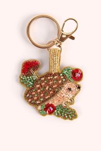 Handmade Colorful Embroidery Beaded <b>Keychain</b> With Creative Patterns And Elegant Finish - Product Image 5