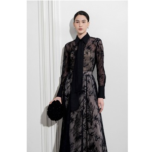 Blusas de mujer de gran venta, suministro ODM, blusa de encaje floral de alta costura, 150 gramos, blusas y tops formales/de noche para mujer - Product Image 2