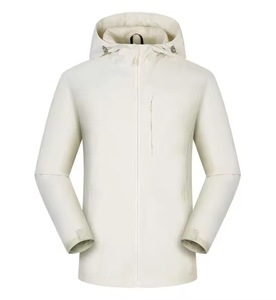 เสื้อแจ็คเก็ตกันลมกันน้ำระบายอากาศได้ดี สไตล์ไฮสตรีทสำหรับผู้ชาย สีพื้นแบบกำหนดเอง เสื้อคลุมสำหรับกิจกรรมกลางแจ้ง - Product Image 5