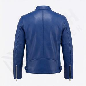 Veste de moto en cuir véritable pour homme de qualité supérieure, nouvelle arrivée, vestes de moto d'hiver, protections amovibles, personnalisables - Product Image 2
