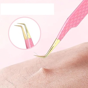 Pinzas para Extensión de Pestañas de Acero Inoxidable, Instrumentos de Belleza - Product Image 5