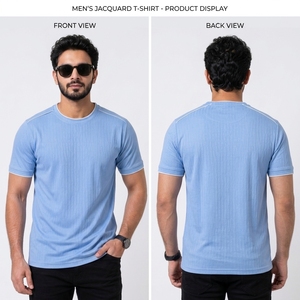 เสื้อยืดพรีเมียมสำหรับผู้ชาย ผ้าฝ้ายนุ่ม ระบายอากาศได้ดี สวมใส่สบาย ดีไซน์แขนสั้น เหมาะสำหรับใส่ลำลองทุกวัน รับผลิตแบบ OEM - Product Image 6