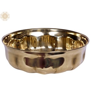 Cuenco de latón tradicional hecho a mano pequeño artículo de decoración para el hogar - Product Image 3