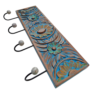 Smart Art Wood Carving MDF Wood Carved <b>Wall</b> <b>Hooks</b> for Clothing Eco Friendly Handmade Modern <b>Wall</b> Decor <b>Key</b> Racks Engineered Wood - Product Image 4