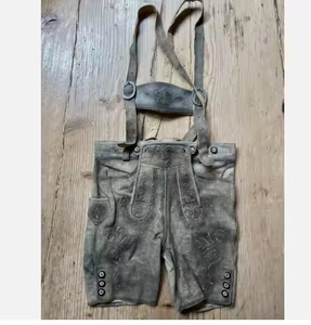 Pantalones Cortos de Cuero Genuino para Hombre, Estilo Bávaro, Tradicionales Alemanes, para Oktoberfest, Exportación OEM - Product Image 5