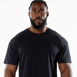 T-shirts pour hommes 100 % coton, best-sellers, haute qualité, décontractés, couleur unie, manches courtes, légers, personnalisables OEM, en tissu peigné - Product Image 6
