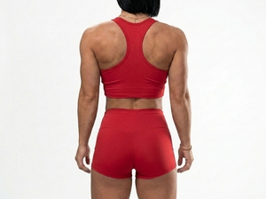 Breathable Women's Yoga <b>Set</b> Stretch Fitness Sports Bra and Shorts Activewear - Product Image 3