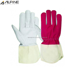 Guantes de Trabajo Canadienses para Jardinería y Transporte, Cómodos, Resistentes a Cortes, Impermeables, de Cuero de Cabra Granulado - Product Image 4
