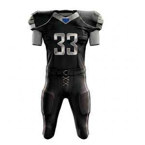 Uniforme de football américain de qualité supérieure, réfléchissant, respirant, design extérieur personnalisé, 25 ensembles MOQ, 100% polyester, sur mesure - Product Image 3