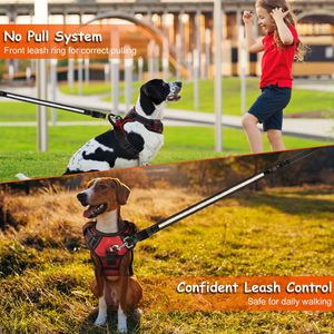 Rechargeable LED <b>Light</b>-Up Dog Harness No <b>Pull</b> Dog Vest with <b>Handle</b> for Small Medium & Large Dogs - Product Image 5