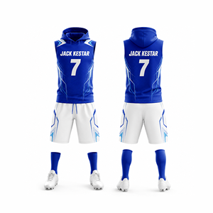 ชุดยูนิฟอร์มฟุตบอลแบบธง 7v7 พรีเมียม ปี 2026 |   เสื้อเจอร์ซีย์ออกแบบเองสำหรับทีม 7 คนต่อ 7 คน |   ชุดกีฬาน้ำหนักเบา ระบายความชื้นได้ดี - Product Image 1