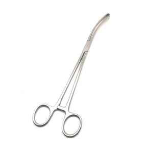 Pinces à tissus courbées 3x4 dents en acier inoxydable allemand, instruments chirurgicaux obstétrico-gynécologiques Allis, approuvées CE - Product Image 2