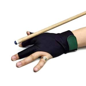 Guantes de billar de medio dedo con correa ajustable para la muñeca, para práctica de billar y snooker, deportivos unisex - Product Image 2
