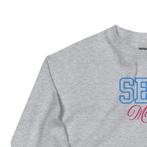 Sweat-shirt unisexe brodé Mom, gris sport, col rond, en molleton doux, style décontracté et confortable pour le quotidien, haut de sport. - Product Image 5