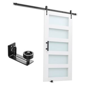 Kit Hardware per Porta Scorrevole in Vetro con Pannello MDF ad Alta Resistenza 42 X 84 Pollici, Impermeabile in PVC, Facile Installazione per Soggiorno - Product Image 1