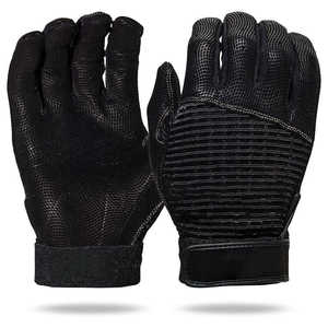 Gants de frappeur de baseball/softball à manchette longue avec logo personnalisé 2026, qualité supérieure, cuir véritable, ambidextres, respirants, fermeture auto-agrippante - Product Image 5