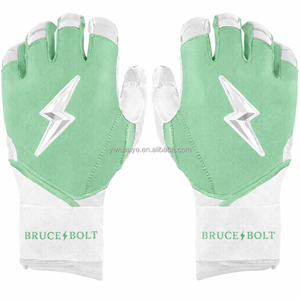 Guantes de Béisbol Profesionales Bruce Bolt de Calidad Antideslizante para Infield, Diseño de Logotipo Personalizado, Guantes de Bateo de Cuero Dividido Premium - Product Image 2