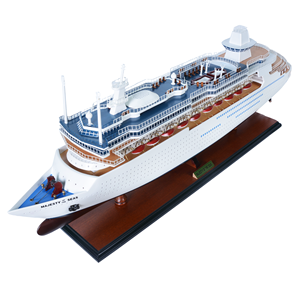 Modèle de bateau de croisière Majesty Seas - C038 - Modèle en bois fait main à l'échelle - Décoration nautique pour la maison - Cadeau pour collectionneur maritime - 76L x 15.2W x 31.8H cm - Product Image 3