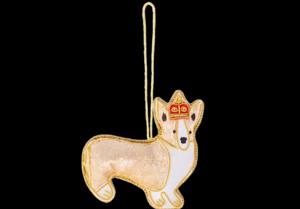 Decoración Colgante con Temática Canina Zari |   Adorno de Cachorro Bordado con Cuentas de Terciopelo |   Decoración de Pared de Lujo para el Hogar y Regalo - Product Image 2