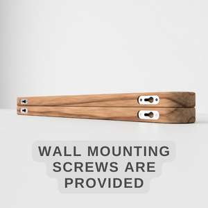 Porte-serviettes mural en bois massif écologique Orion Handicraft, fait main, pour une maison durable, une salle de bain et une décoration écoresponsables - Product Image 3